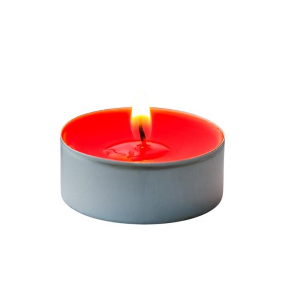 Tealight Gerçek Yanan 50’li Mum - Kırmızı